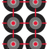 Birchwood Casey 35703 Dirty Bird  Bullseye Tagboard Target 12" x 18" 100 Per Pkg