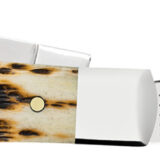 Case 00079 Stockman Medium 2.57"/1.88"/1.76" Folding Clip/Sheepsfoot/Pen Plain Mirror Polished Chrome Vanadium Steel Blade/Peach Seed Jigged Amber Bone Handle