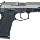 Bersa TPR9DT TPR Full Size Frame 9mm Luger 17+1, 4.30" Black Steel Barrel, Nickel Cerakote Serrated Steel Slide, Matte Black Aluminum Frame w/Picatinny Rail, Ambidextrous