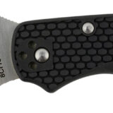 Spyderco BY01PSBK2 Byrd Harrier 2 Lightweight 3.36" Folding Part Serrated 3Cr13MoV SS Blade Black Textured FRN Handle Includes Pocket Clip