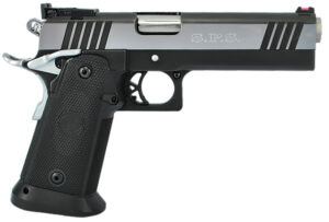 TriStar 85674 SPS Pantera 1911 9mm Luger 18+1 5" Stainless Steel Barrel, Black Chrome Serrated Steel Slide, Black Steel Frame w/Beavertail, Black Polymer Grip, Right Hand