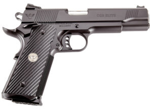 Wilson Combat CQBEFS45A CQB Elite 45 ACP 8+1 5" Stainless Match Grade Barrel, Black Serrated Carbon Steel Slide, Black Carbon Steel Frame w/Beavertail, Black G10 Starburst Grip