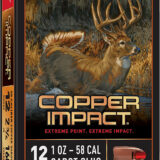 Winchester Ammo X12CLF Copper Impact 12Gauge 2.75" 1oz Sabot Slug Shot 5 Per Box/20 Case
