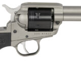 Ruger 2016 Wrangler  22 LR 6 Shot 3.75" Silver Cerakote Steel Barrel, Silver Cerakote Aluminum Frame, Black Cerakote Cylinder, Black Birdshead Grip, Exposed Hammer