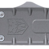 CobraTec Knives CTEGRYM390DNS Enforcer  3.25" OTF Drop Point Plain M390 Steel Blade/Gray Aluminum Handle