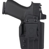 1791 Gunleather TACIWBG43XMOSBLKL Tactical Kydex  IWB Black Kydex Belt Clip Compatible w/Glock 43/43X/43X MOS/48 Left Hand