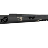 Fierce Firearms FCTRG65PRC22BBO CT Rage 6.5 PRC Caliber with 3+1 Capacity, 22" Carbon Fiber Barrel, Black Cerakote Metal Finish & Blackout Camo Fixed Fierce Tech C3 Stock, Right Hand (Full Size)