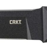 CRKT 2927 HZ6 6.50" Fixed Plain Black Matte Baked-On Anti Rust SK-5 Steel Blade/Black w/Carved X's G10 Handle Includes Sheath