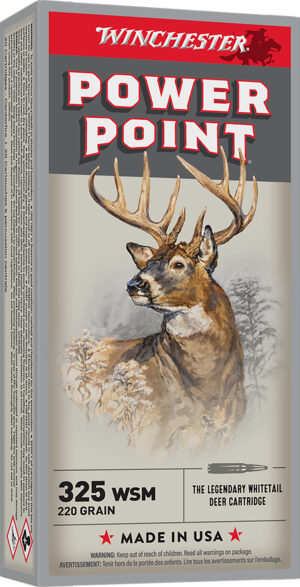 Winchester Ammo X325WSM Power-Point  325WSM 220gr 20 Per Box/10 Case