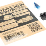 Strike Industries MP9SIGHTSSTN Strike Iron Sights Black/Blank Front Sight Black/Blank Rear Sight Smith & Wesson M&P Standard Height