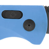 S.O.G SOG11180341 Flash AT 3.45" Folding Plain TiNi Cryo D2 Steel Blade/Civic Cyan GRN Handle Includes Pocket Clip