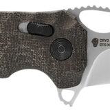 S.O.G SOG12270157 Kiku XR 3.03" Folding Tanto Plain Satin CTS XHP Steel Blade Deep Textured Green Linen Micarta Handle Includes Belt Clip