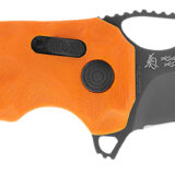 S.O.G SOG12270357 Kiku XR LTE 3.02" Folding Tanto Plain Cryo CTS XHP Blade Deep Textured Blaze Orange G10 Handle Includes Belt Clip