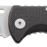 S.O.G SOGFF1001C Salute Mini 3.10" Folding Clip Point Plain Bead Blasted 8Cr13MoV SS Blade Black G10 Handle Includes Pocket Clip