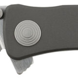 S.O.G SOGTWI8CP Twitch II 2.65" Folding Drop Point Plain Satin AUS-8A SS Blade Gray Anodized Aluminum Handle Includes Belt Clip