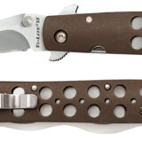 Cold Steel CS-26SXK6 Ti-Lite 6" Folding Plain Kris AUS 10A Steel Blade/ Black Griv-Ex Handle