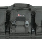 GPS Bags DRC36 Double Rifle Case 36" Black 600D Polyester w/ 2 Padded Pistol Sleeves MOLLE Webbing & Lockable Zippers