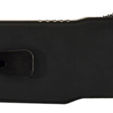 Templar Knife LZBR321 Premium Weighted Large 3.55" OTF Drop Point Plain Black Oxide Stonewashed D2 Steel Blade, 5.25" Black Aluminum/Rubber Handle