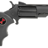 North American Arms BWMCRK Black Widow  22 WMR 5 Shot 2" Matte Black Heavy Vent Rib Barrel, Matte Black Cerakote Stainless Steel Frame, Black Cylinder, Black Finger Grooved Rubber Grip, Exposed Hammer