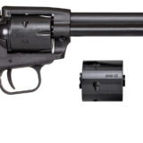 Heritage Mfg SRR22MBS6PG Rough Rider  22 LR/22 WMR 6 Shot/ 6.50" Black Satin Steel Barrel, Frame & Cylinder, Black Polymer Grip, Hammer/Thumb Safety, Exposed Hammer