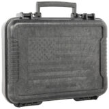 Outdoor Connection 10017 Molded Pistol Case 11" Long Black w/US Flag Polypropylene
