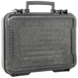 Outdoor Connection 10017 Molded Pistol Case 11" Long Black w/US Flag Polypropylene