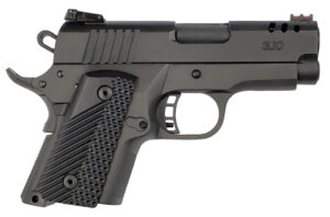 Rock Island 56639 BBR  Compact 9mm Luger 10+1., 3.10" Black Steel Barrel, Black Parkerized Serrated Steel Slide, Black Parkerized Steel Frame w/Beavertail, Black G10 Grip