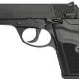 Rock Island 56798 LI380  Compact 380 ACP 8+1, 3.55" Black Steel Barrel, Black Parkerized Serrated Slide, Black Parkerized Steel Frame w/Beavertail, Black Polymer Grip