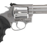 Rossi 2RM649 RM64  357 Mag 6 Shot 4" Matte Stainless Steel Barrel, Cylinder & Frame Textured Black Rubber Grip