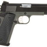 Tisas 10100103 1911 Stingray Carry 45 ACP 8+1 4.25" Stainless Steel Barrel, Black Cerakote Serrated Slide, Dark Gray Cerakote Aluminum Frame w/Beavertail, Black Sunburst G10 Grips