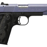 Browning 051893490 1911 Black Label Full Size Frame 22 LR 10+1, 4.25" Matte Stainless Steel Barrel, Crushed Orchid Cerakote Serrated Slide, Matte Black Polymer Frame w/Beavertail