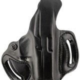 DeSantis Gunhide 085BA8BZ0 Thumb Break Mini Slide OWB Black Leather Belt Slide Fits Glock 43/43x/48 Belt 1.75" Wide Right Hand
