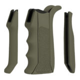 Hogue 13041 Modular Overmolded  OD Green Rubber Pistol Grip with Finger Grooves Fits AR-15/M16