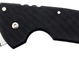 Cold Steel CS22C Tiger Claw 3.50" Folding Hawkbill Plain Stonewashed American S35VN Blade/6" Matte Black w/Ring G10 Handle Includes Belt Clip