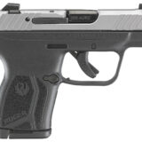 Ruger 13744 LCP Max  Compact 380 ACP 10+1 2.80" Black Oxide Steel Barrel, Matte Stainless Serrated Slide, Black Polymer Frame w/Serrated Trigger Guard w/Black Nylon Grip