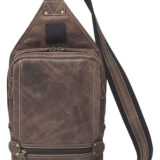 Gun Tote'n Mamas/Kingport GTMCZY108 Sling Backpack Brown Leather Includes Standard Holster