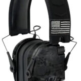 Walker's GWPRSEMPATKPT Razor Patriot Slim Muff 23 dB Over the Head Kryptek Highlander/Black Polymer