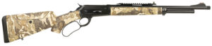 Taylors & Company 210317 Pedersoli 1886 Journey 45-70 Gov 5+1 19" Black Cerakote Barrel, Black Cerakote Drilled & Tapped Receiver, Adj Cheekrest Camo Synthetic Stock