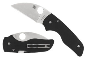 Spyderco C230GPWC Lil' Native 2.44" Folding Wharncliffe Plain CPM S30V SS Blade/Black Textured G10 Handle Includes Pocket Clip