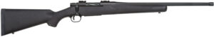 Mossberg 28175 Patriot Full Size 400 Legend 4+1 20" Matte Blued Threaded Barrel, Matte Blued Drilled & Tapped Stainless Steel Receiver, Fixed Black Synthetic Stock, Right Hand