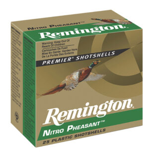 Remington Ammunition 28632 Nitro Pheasant 12Gauge 2.75" 1 3/8oz 4Shot 25 Per Box/10 Case