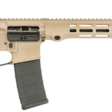 Maxim Defense MXM49735 MD15 L 5.56x45mm NATO 30+1 16" Fluted Barrel, FDE Rec/M-LOK Handguard, Black Magpul Furniture, SL-K Stock, MBUS Sights, Blackout Defense Flat Trigger