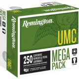 Remington Ammunition 23779 UMC Mega Pack 40S&W 180gr Full Metal Jacket 250 Per Box/4 Case