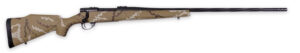 Weatherby VHH256RR6B Vanguard Outfitter 25-06 Rem 5+1 24" Threaded/Spiral Fluted, Graphite Black Barrel/Rec, Tan with Brown & White Sponge Synthetic Stock, Accubrake Muzzle Brake, Adj. Trigger