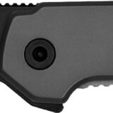 Kershaw 1411 Thermal EDC 2.95" Folding Drop Point Plain Black Oxide w/Satin Grinds 8Cr13MoV SS Blade, Gray PVD Stainless Steel Handle, Includes Pocket Clip
