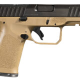 Rost Martin RM1CFDEOSP RM1C  9mm Luger 17+1 4" Black Match Grade Barrel, Black Tenifer Optic Ready/Serrated Steel Slide, Flat Dark Earth Polymer Frame w/Picatinny Rail, Textured Grip, Ambidextrous