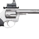 Charter Arms 74465 Mastiff Target Large Frame 44 Special 5rd 6" Stainless Steel Barrel, Cylinder & Frame, Sightmark Micro Optic, Picatinny Rail, Black Rubber Grip, Exposed Hammer