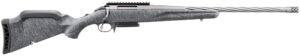 Ruger 46901 American II Full Size 6.5 Creedmoor 3+1 20" Gun Metal Gray Cerakote Spiral Fluted Threaded Barrel & Alloy Steel Receiver w/Picatinny Rail, Gray Splatter Adj LOP Synthetic Stock