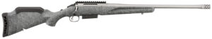Ruger 46905 American II Full Size 450 Bushmaster 3+1 20" Gun Metal Gray Cerakote Threaded Barrel & Alloy Steel Receiver w/Picatinny Rail, Gray Splatter Adj LOP Synthetic Stock