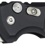 Hogue 24120 A01 1.95" Folding Drop Point Plain Stone Tumbled 154CM SS Blade/Matte Black Aluminum Handle